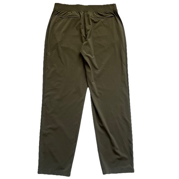 Athleta Pants Womens 12T Brooklyn Ankle Olive Green Pockets Hi-Rise Lightweight - Picture 2 of 11